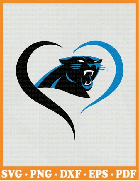 Carolina Panthers Nfl Svg Svg Dxf Cricut Silhouette Cut Etsy