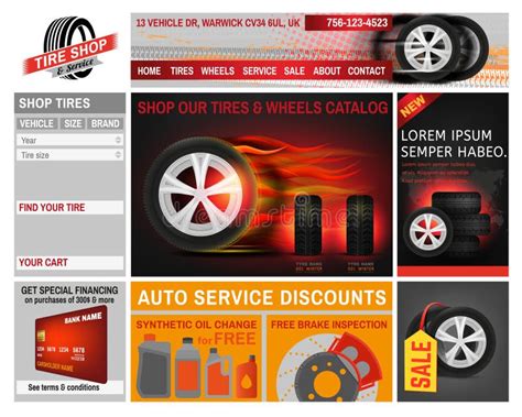 Tire Shop Logo Design Tyre Business Branding Tyre Logo Shop Stock