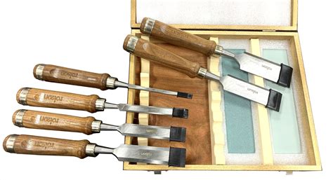 High Quality Wood Chisel Set Piece With Walnut Handles And