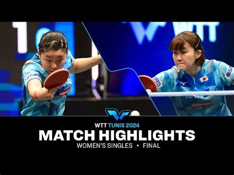 Miwa Harimoto Vs Satsuki Odo Ws Final Wtt Contender Tunis