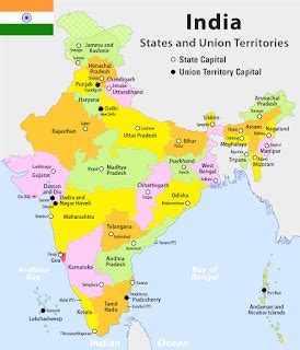 List of 29 States and Capitals of India