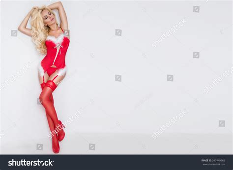 Sexy Santa Clause Woman Elegant Lingerie Stock Photo Shutterstock