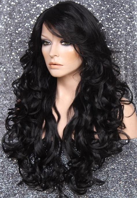 Wundersch Ne Off Black Long Full Human Hair Blend Per Cke