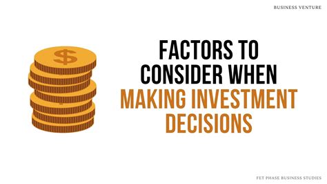 9 Factors To Consider When Making Investment Decisions