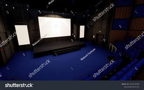 Event Stage Design Business Conferences Auditorium Stock Illustration ...