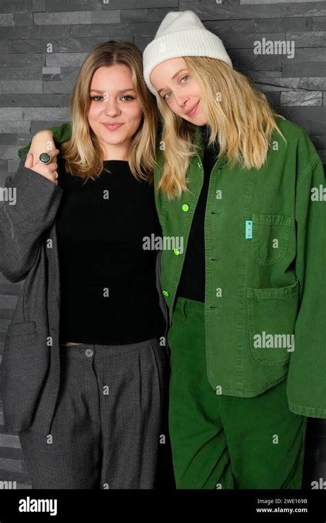 Maisy Stella Left And Megan Park Pose For A Portrait To Promote Their Film My Old Ass During