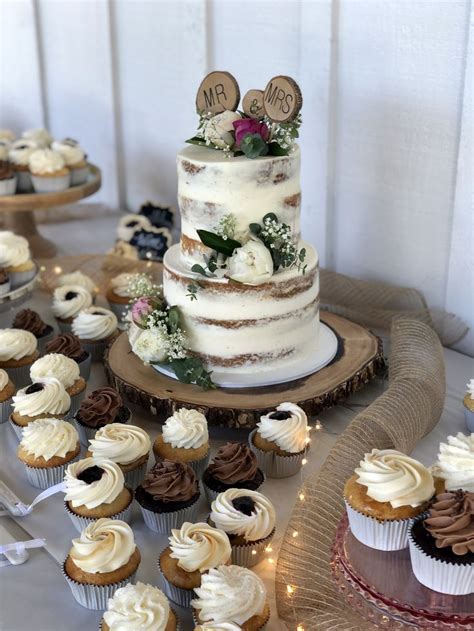 Naked Wedding Cake Cupcakes