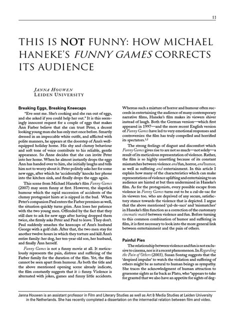 The Impact Of Michal Hanekes Funny Games A Masterclass In Psychological Horror And Social Commentary