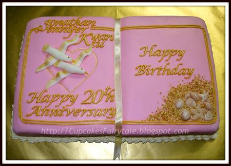 Cupcakes Fairytale: JENNIFER'S BIRTHDAY & ANNIVERSARY CAKE