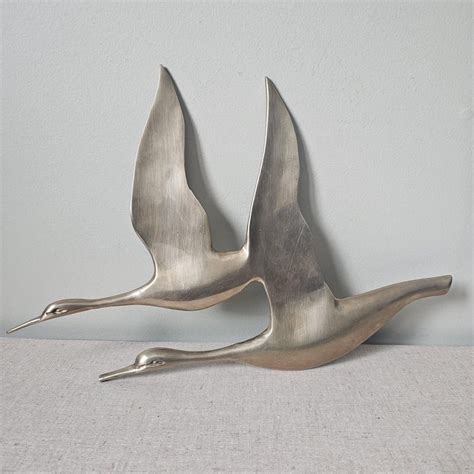 Vintage Brass Birds Etsy