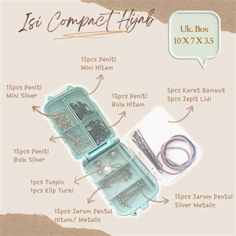 Jual Invica Hijab Compact Hijab Kit Set Jarum Hijab Aksesoris