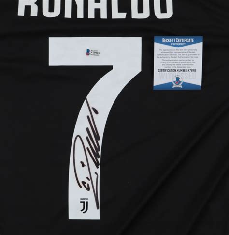 Cristiano Ronaldo Signed Juventus Jersey Beckett COA Pristine Auction