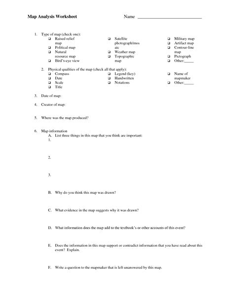 15 Printable Map Scale Worksheets / worksheeto.com