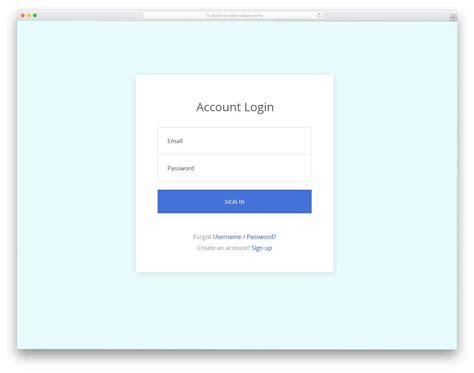 login forms  websites apps