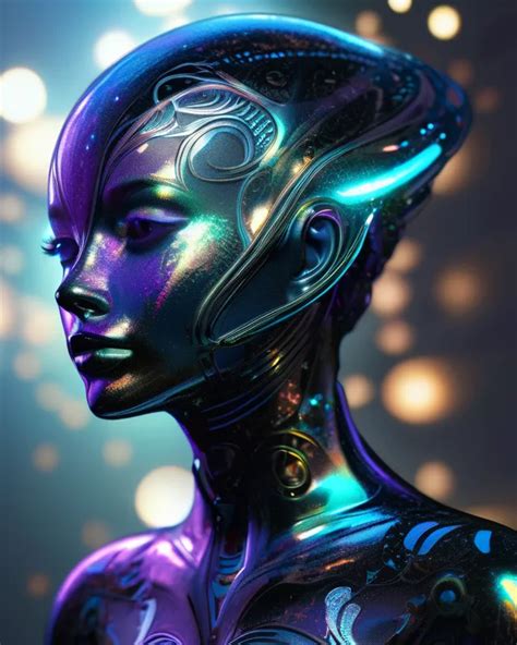 Alien Cyborg - Free AI Photo Generator - starryai