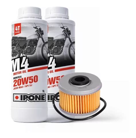 Kit Filtro Aceite Honda Tornado Twister Cbx Cb Ipone M