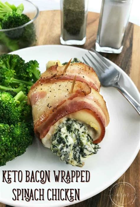 Keto Bacon Wrapped Stuffed Chicken Breast Recipe