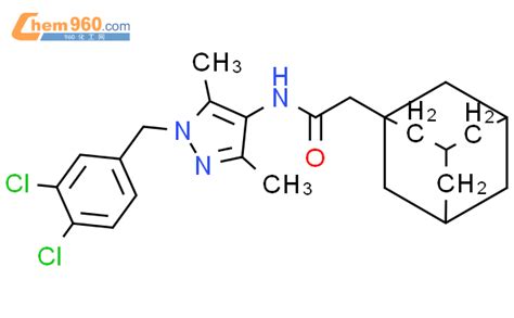 496011 04 2 2 1 Adamantyl N 1 3 4 Dichlorobenzyl 3 5 Dimethyl 1H