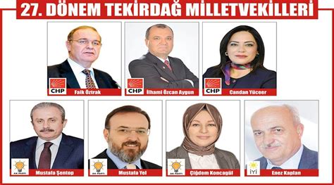 İşte Tekirdağ ın yeni milletvekilleri