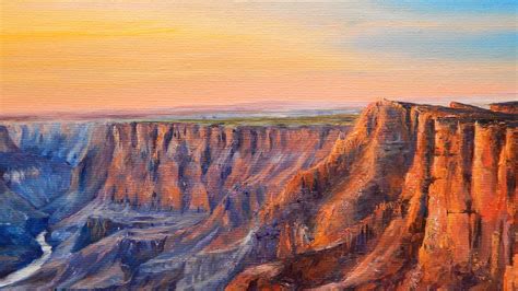 Grand Canyon Painting Original Mountain Art National Park Etsy