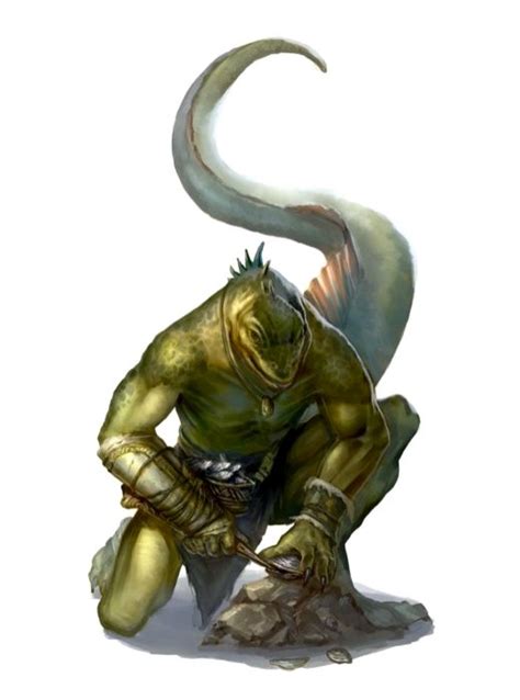 Male Diver Iruxi Lizardfolk Pathfinder E Pfrpg Dnd D D E Th Ed