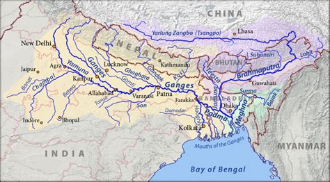 Tributaries of Ganga River: Right and Left Bank Tributaries