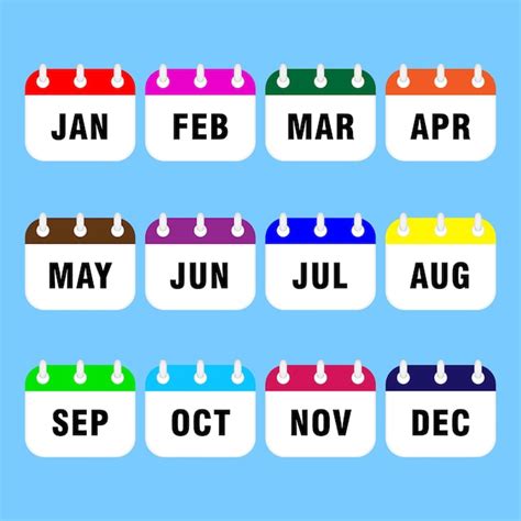 Premium Vector Monthly Calendar Icon Vector Illustration