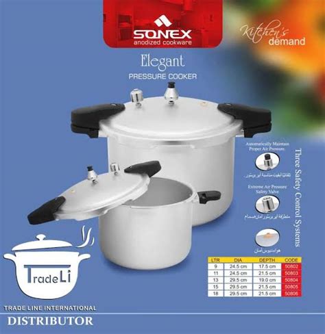 Sonex Elegant Pressure Cooker 3 Litres 5 Litres 7 Litres 9 Litres 11 Litres Price In