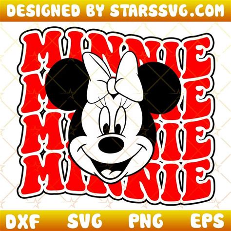 Minnie Svg Cute Minnie Mouse Svgs Retro Minnie Mouse Svg In