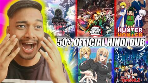 Top 50 Anime With Official Hindi Dub Anime In India YouTube