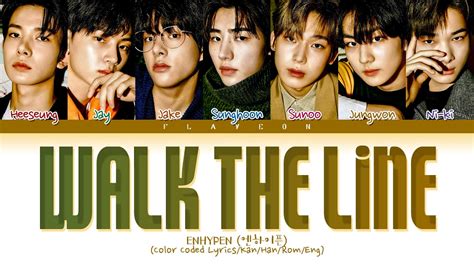 Enhypen 엔하이픈 Walk The Line Lyrics Color Coded Lyrics Youtube