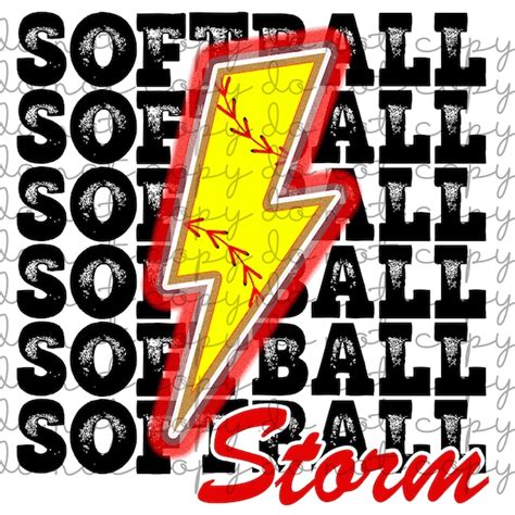 Storm Softball Logo Etsy