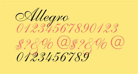 Allegro Free Font What Font Is