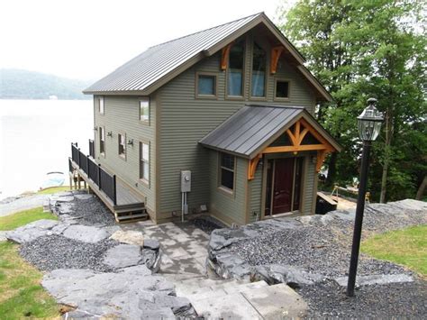 Exterior Of Beautiful Timber Frame Home In Bomoseen VT