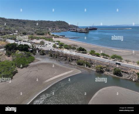 Aerial View of Puerto Caldera in Costa Rica Stock Photo - Alamy