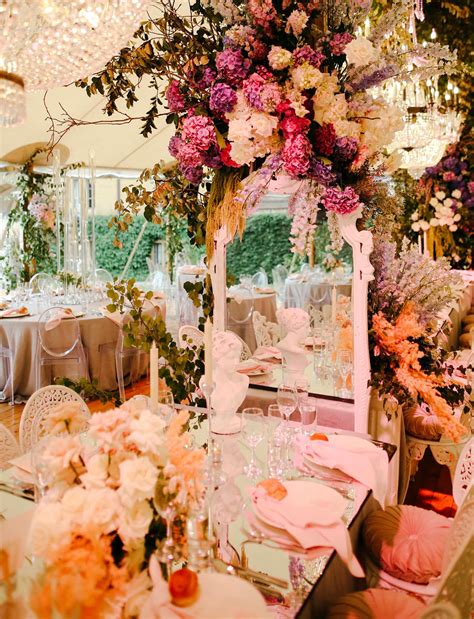 Romantic Garden Wedding With Layers Of Pink Sorbet Tulle