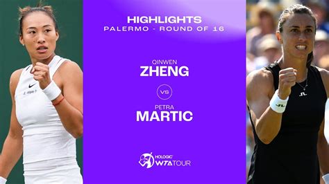 Zheng Qinwen Vs Petra Martic Palermo Round Of Wta Match