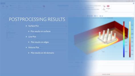 How To Create Surface Volume And Line Plots In Comsol Multiphysics