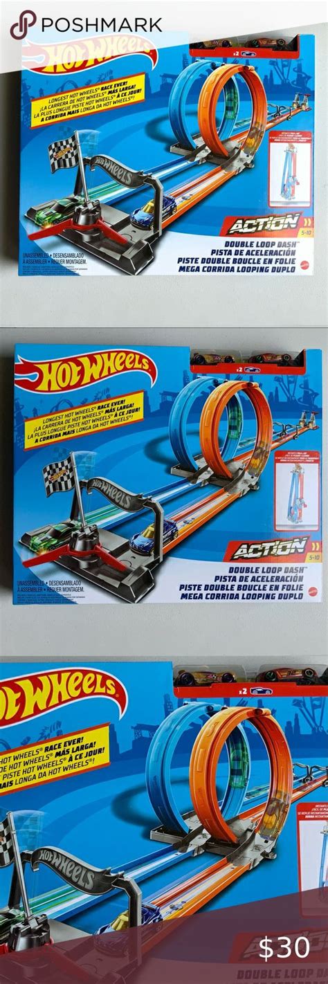 Hot Wheels Double Loop Dash Drag Racing Playset Hot Wheels Drag Racing Tonka Fire Truck