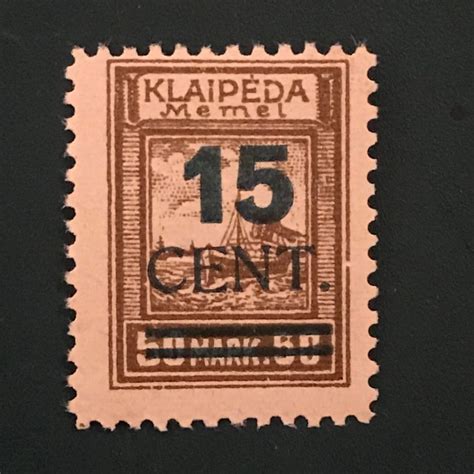 Memel 1923 15 Cents With Overprint Type Ll BPP Catawiki