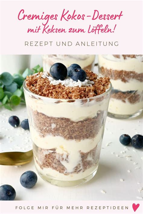 Kokos Dessert Mit Keksen Zum L Ffeln Sheepysbakery Recipe Food