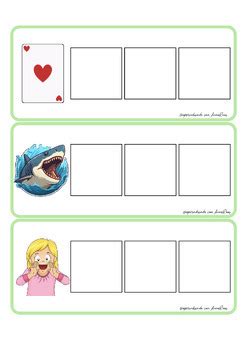 Jolly Phonics© cards with pictures and gaps by Aprendiendo con AnnaRoos