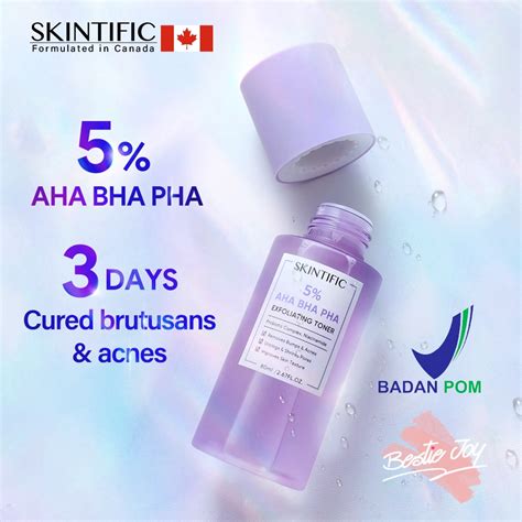 Jual Bpom Skintific Aha Bha Pha Exfoliating Toner Gentle