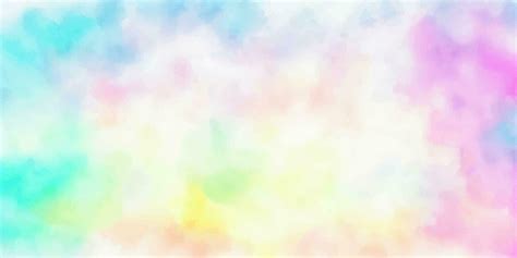 Abstract Liquid Watercolor Background In Pastel Rainbow Colors Cute