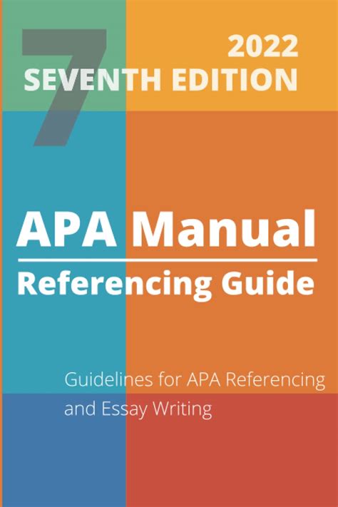 Buy Apa Manual 7th Edition 2022 Referencing Guide Guidelines For Apa