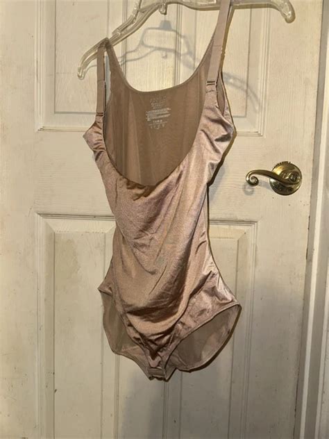 Assets By Spanx Red Hot Label Open Bust Brief Bodysuit Size Xl Picclick Uk