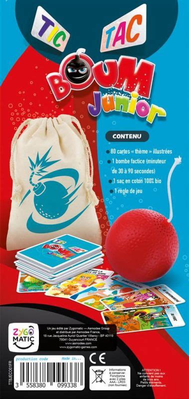 Acheter Tic Tac Boum Junior Eco Pack Jeux De Soci T