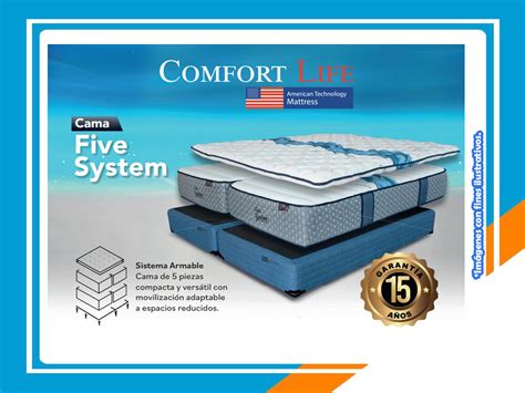 Five System Camas Comfort Life El Ahorron De Distribuidora Gabriela