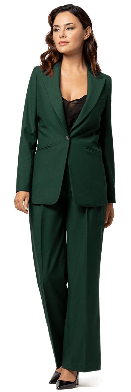 Green Wide Leg Pant Suit Sumissura