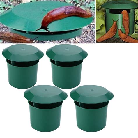 Cozyqx Eco Friendly Pest Control Traps Set Of 8 Reusable Snail And Slug Plastic Traps